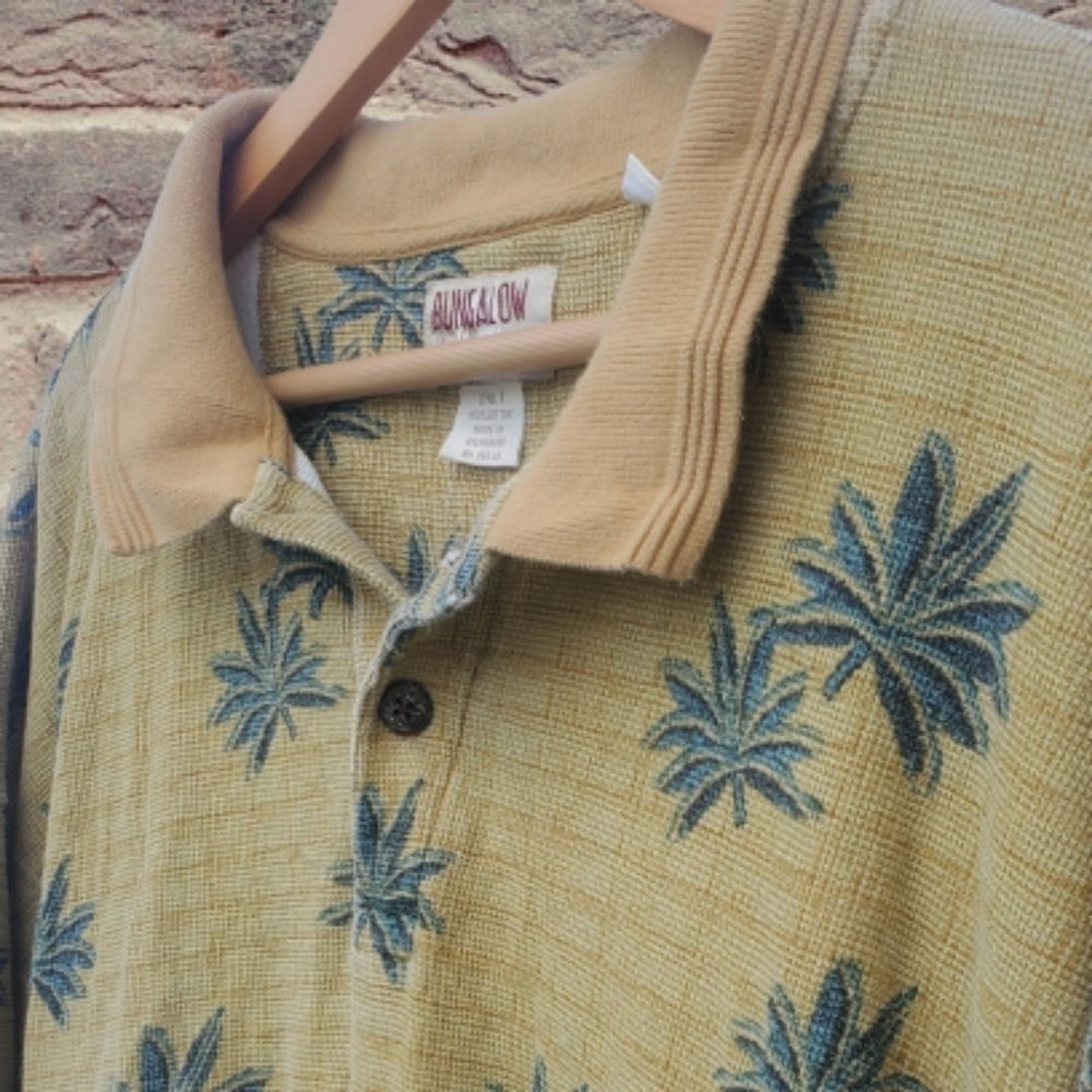 "Bungalow" Palm Leaves / Islander Shirt